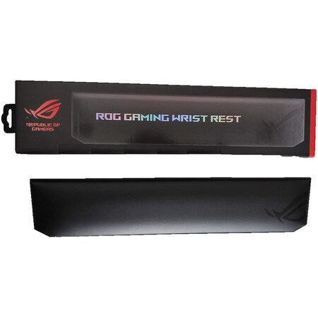 Asus ROG Gaming Wrist Rest - Smooth Leatherette Surface with Foam Cushion Core For High-Level Comfor AC01 ROG GAMING